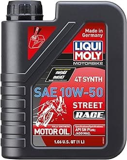 10W-50 Motorbike 4T Synthetic Street Race Engine Oil 1 Liter
