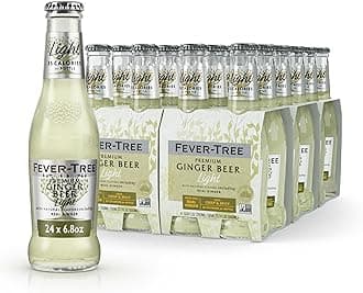 Light Ginger Beer, 6.8 fl oz (24 Bottles) Lower in Calories, No Artificial Sweeteners, Flavorings or Preservatives