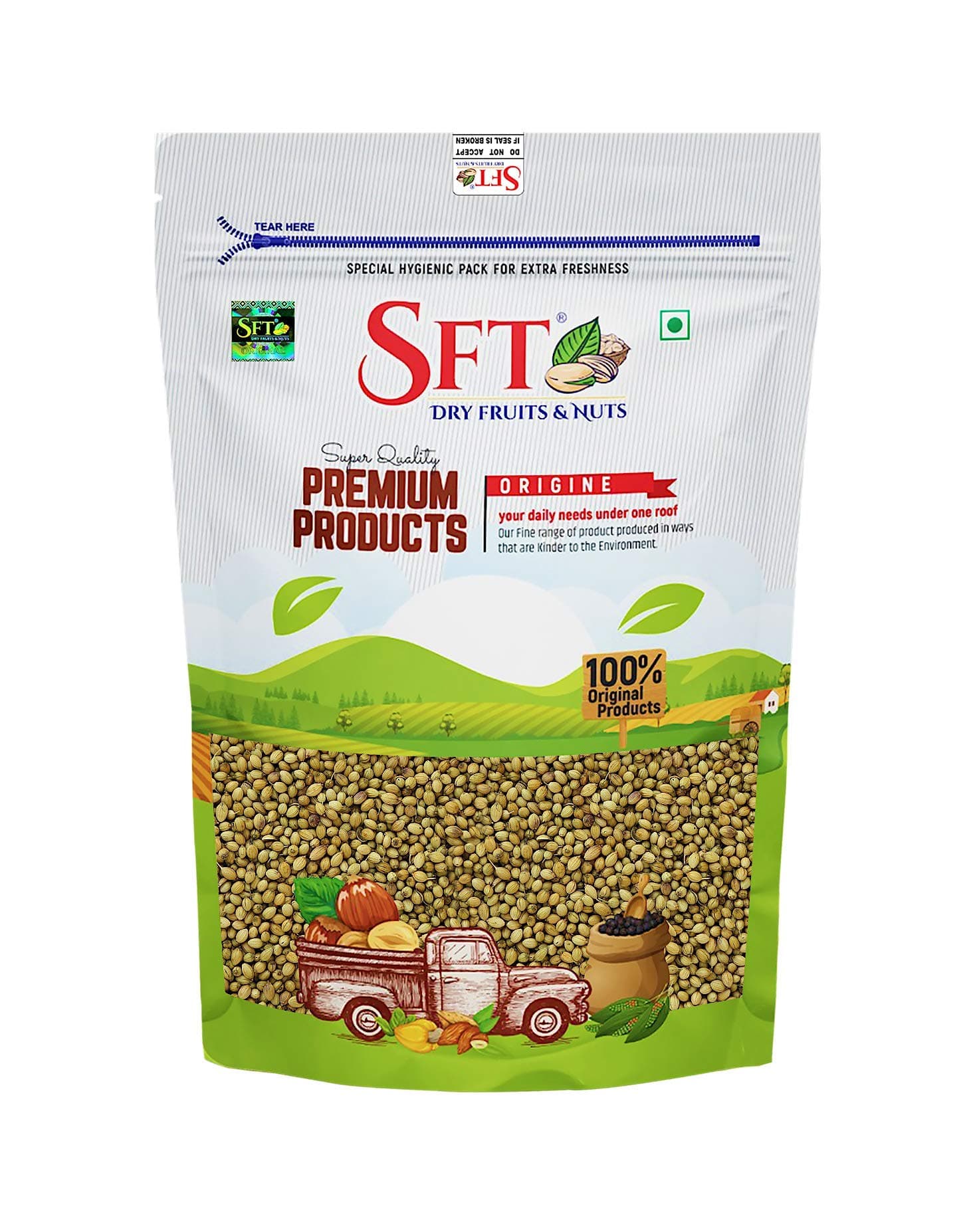 SFT Coriander (Dhania) Seeds, 1 Kg