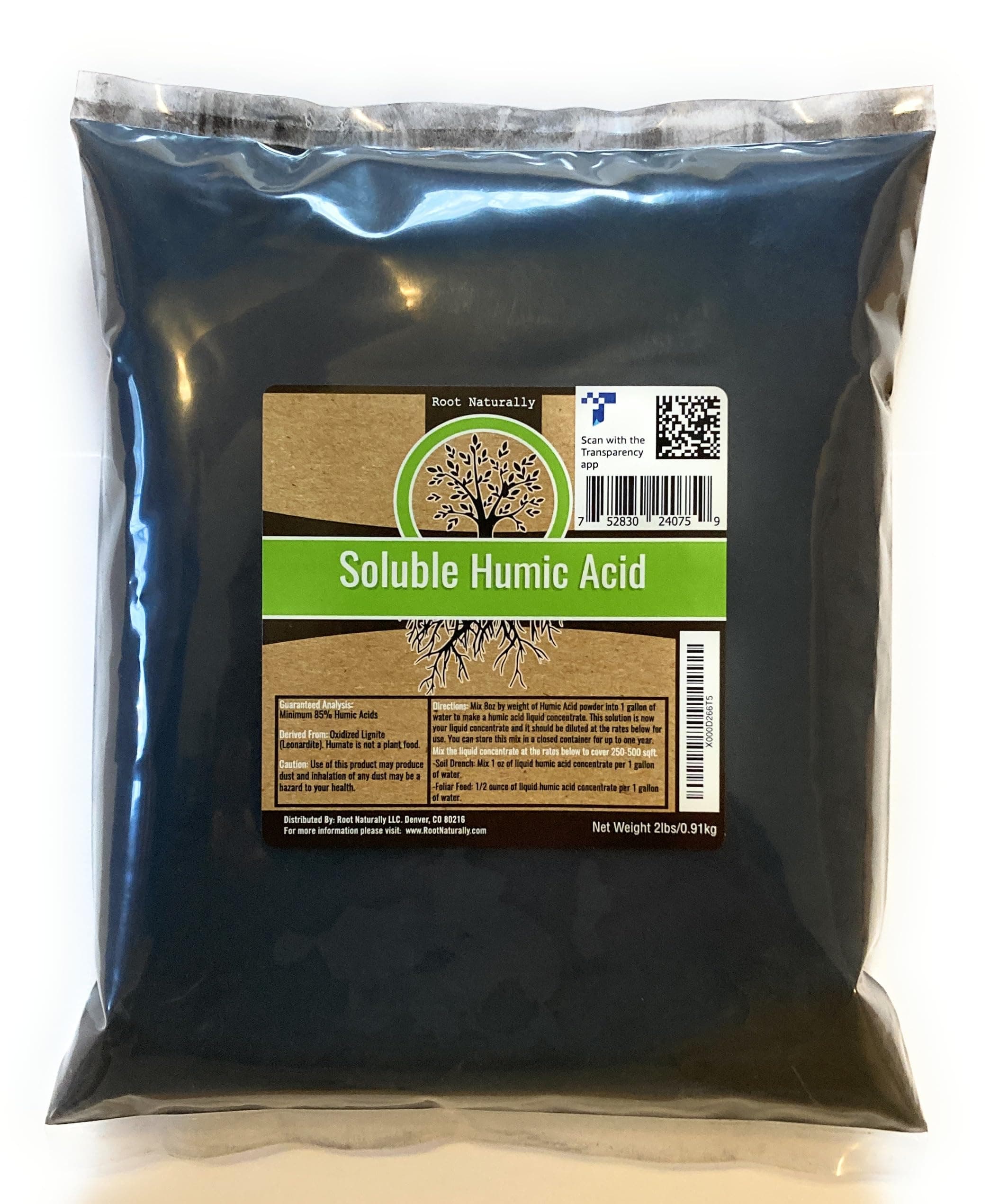 2lb Humic Acid - 100% Soluble Powder