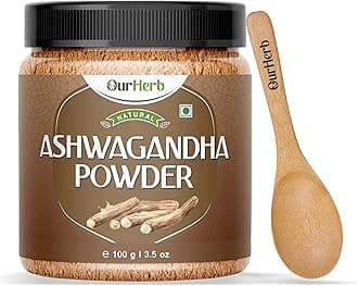 Pure & Natural Ashwagandha Powder 100g | Ayurvedic Herbal Supplement | Supports Stress Relief | Enhances Energy & Vitality