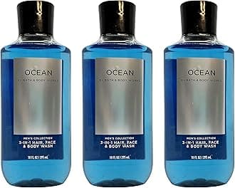 Lot of 3 and Ocean Signature Collection 2 in 1 Hair Shampoo Wash for Men 10 Fl Oz