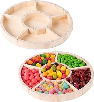 Round Shaped Wooden Tray