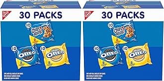 Nabisco Sweet Treats Cookie Variety Pack_OREO, OREO Golden & CHIPS AHOY! (2 Cookies Per Pack), Snack Packs 30 Count (Pack of 2)