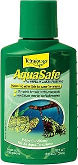 TetraFauna AquaSafe for Reptiles and Amphibians 3.38 Ounces, Aqua-Terrarium Water Conditioner, Makes Tap Water Safe