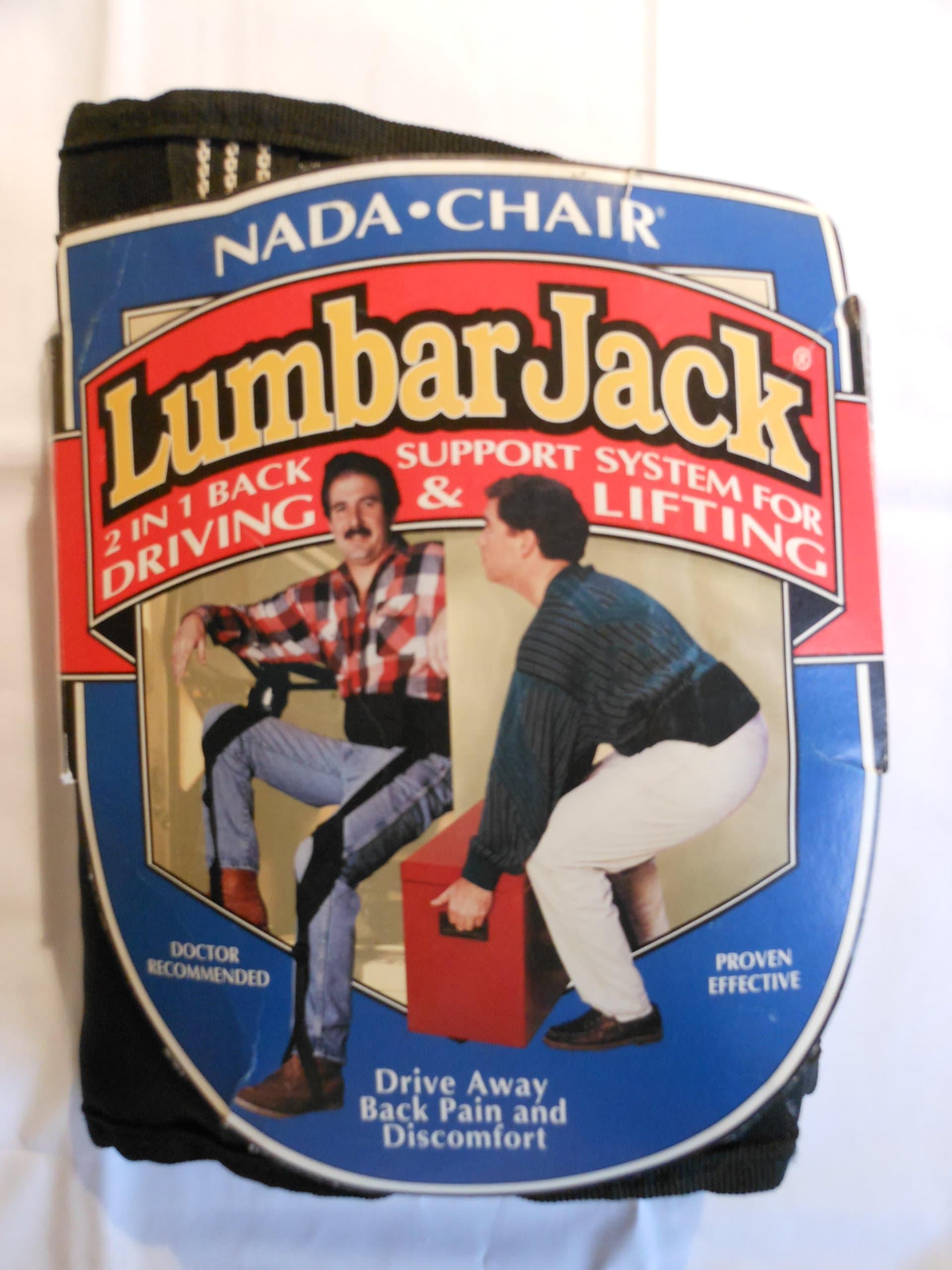 Nada Chair LumbarJack : 2 in 1 Back Support System for Driving & Lifting