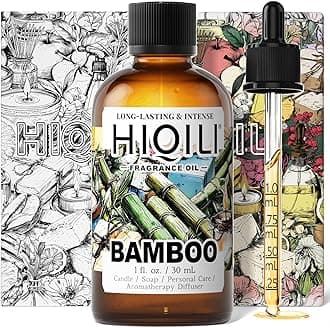 HIQILI Bamboo Fragrance Oil for Scent Diffuser, Idea for Candle & Soap Making, DIY Room Air Fresheners, New Car Scent - 1 Fl Oz