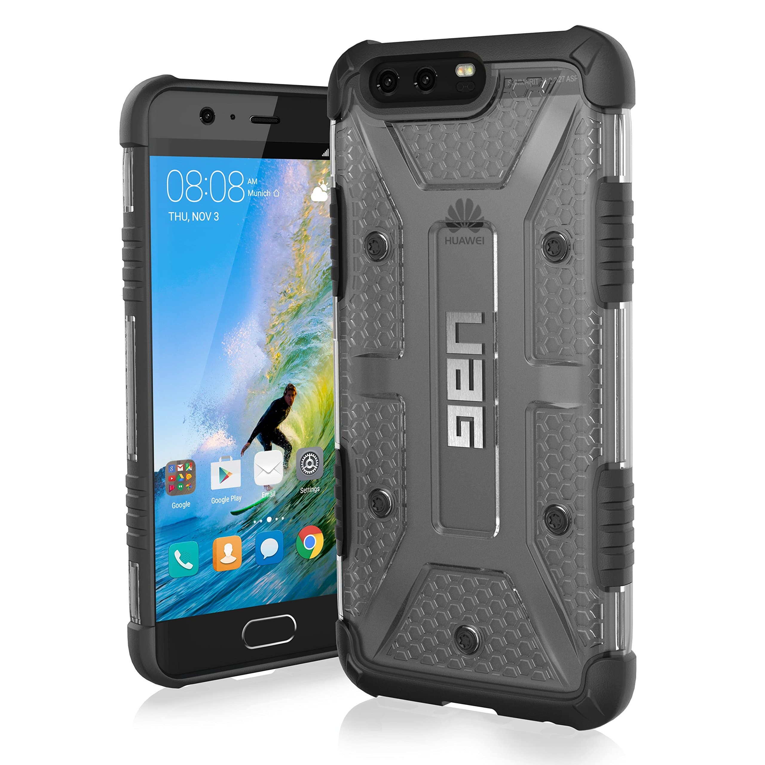 [UAG] Huawei P10 Plus [5.5-inch Screen] Plasma Feather-Light Rugged [Ice] Military Drop Tested Phone Case