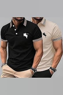 Lymio Polo T Shirt for Men || T Shirt for Man || Collar T Shirt Style Men (Packs Also Available) (Polo-34-37)
