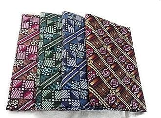 Cotton Colors 100% Pure Cotton Printed Lungies for Men (size_2 Meter || Assorted Coloured Pack of 4)_-TC57