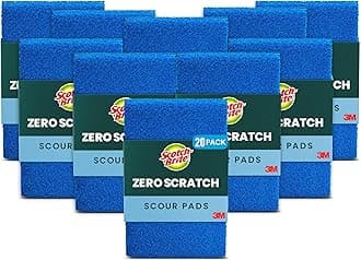 Non-Scratch Scour, 20 Pads, Blue, Count
