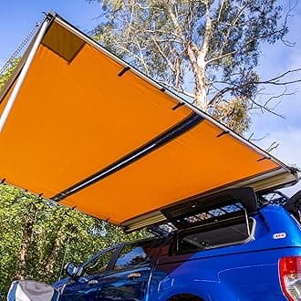 ARB 4x4 Accessories 814410 Retractable Awning with Led Light Strip Included 2500x2500mm 8.2 Feet, Ideal for Camping, Roadtrips, Outdoor Trips, Travel, Expeditions, RV, Camper, 4x4 and SUV