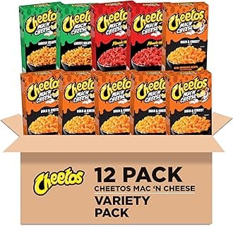 Cheetos Mac 'N Cheese, 3 Flavor Variety Pack, (Pack of 12)