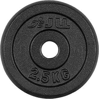 JLL Cast Iron Weight Plates, Fit Standard 1" Barbells and Dumbbells, Ideal for Home and Commercial Gyms, Sold in Pairs, Available in 1.25kg, 2.5kg & 20kg