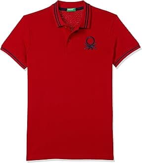 United Colors of Benetton Boy's Cotton Regular Fit Polo T-Shirt