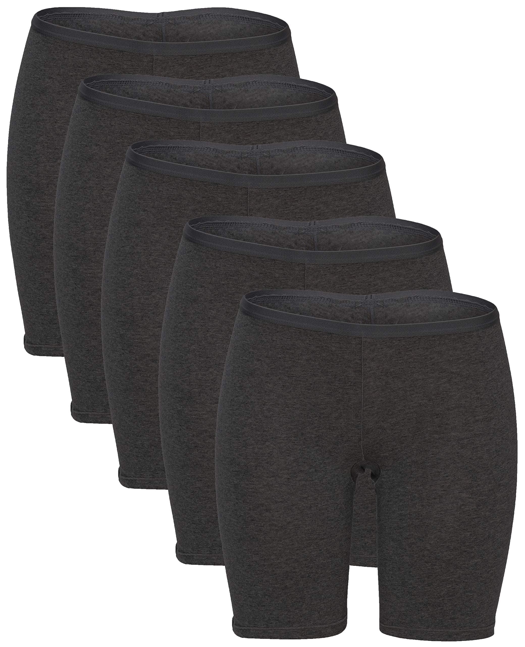 Women's Regular & Plus Size Stretch Cotton Long Leg 6.5" Boyshort Briefs