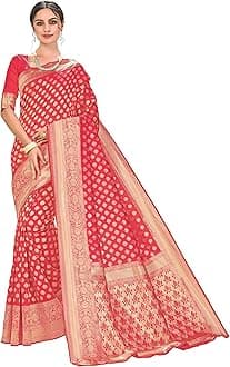Glory Sarees Women's Kanchipuram Art Silk Saree With Blouse Piece
