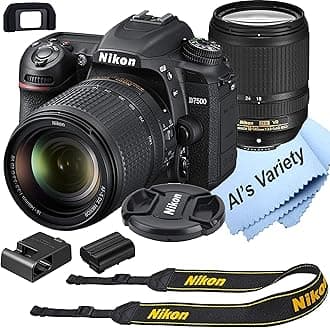 Nikon Intl Nikon D7500 DSLR Camera Kit with 18-140mm VR Lens | Built-in Wi-Fi | 20.9 MP CMOS Sensor | EXPEED 5 Image Processor and Full HD | SnapBridge Bluetooth Connectivity (Renewed)