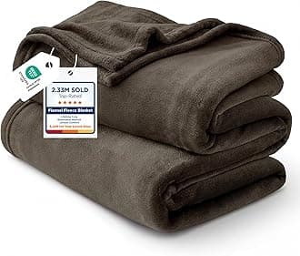 Bedsure GentleSoft Brown Fleece Blankets King Size - Bed Blanket Soft Lightweight Plush Cozy Fuzzy Luxury Microfiber, 108x90 inches
