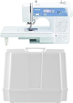 Brother XR9550 Computerized Sewing and Quilting Machine, 165 Built-In Stitches, Wide Table and 5300A Hardcase for Carrying and Storage