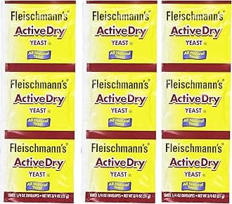 Fleischmann's Active Dry Yeast,0.25 Ounce, 9 Count