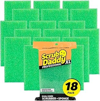 Sponge-Daddy XL - Large Scratch-Free Multipurpose Dish Sponge - BPA Free & Made with Polymer Foam - Stain & Odor Resistant Kitchen Sponge (18 Count)