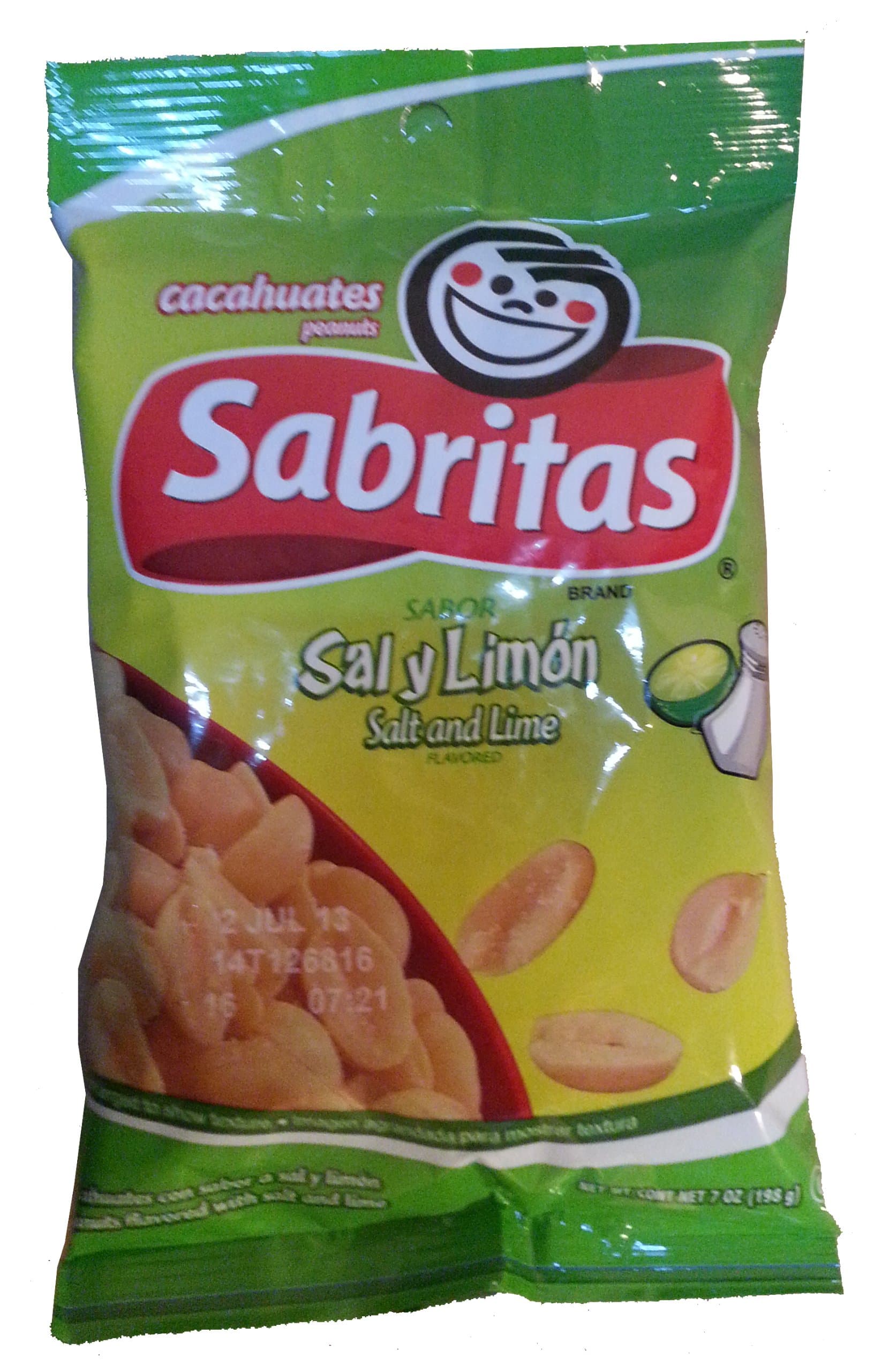 Sabritas Sal Y Limon Peanuts, 7 Ounce