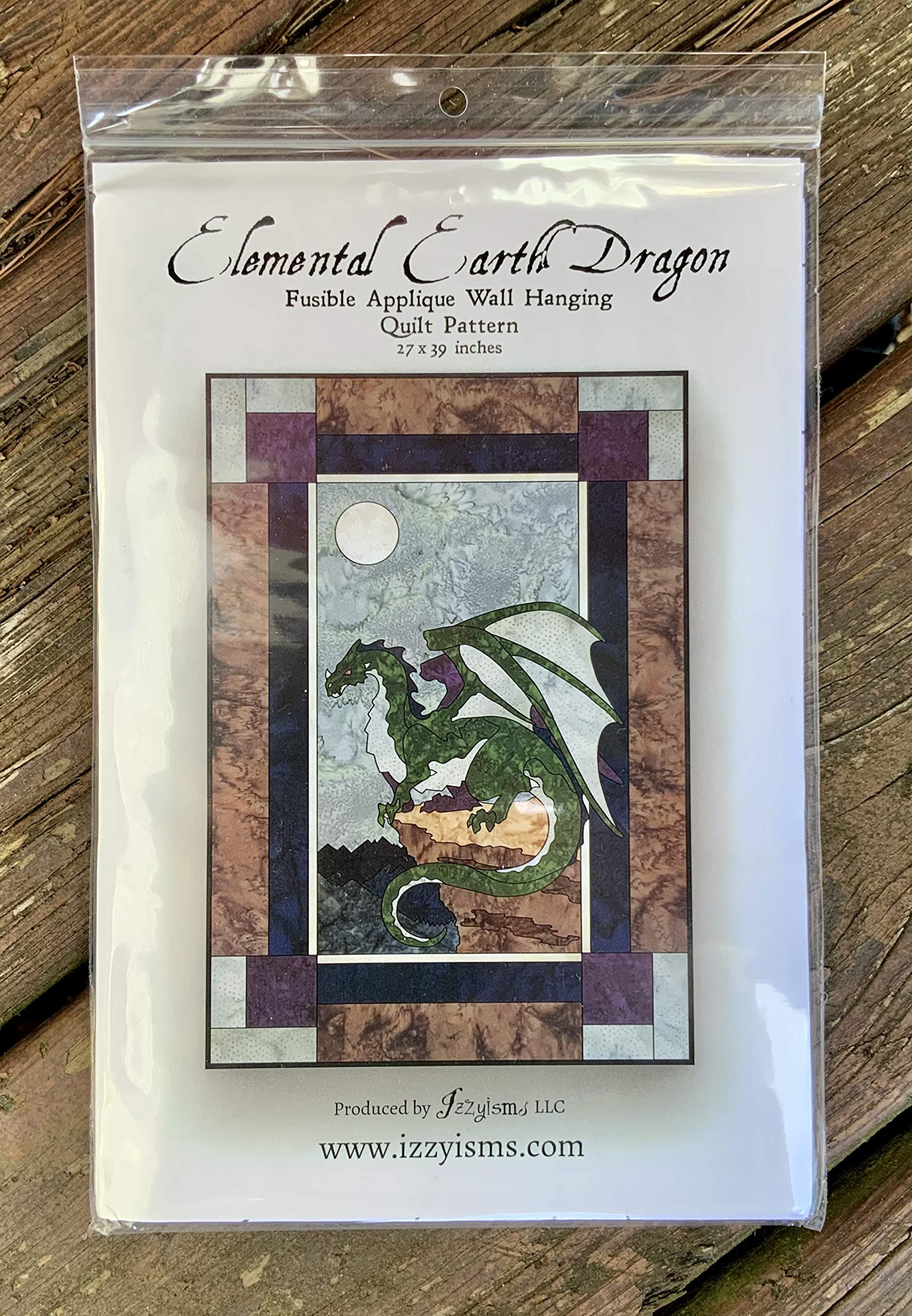 Quilt Pattern Elemental Earth Dragon 27" x 39"