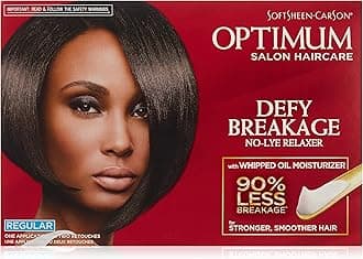 Softsheen-Carson Optimum Salon Haircare Optimum Care Defy Breakage No-Lye Relaxer, Regular Strength for Normal Hair Textures, Optimum Salon Haircare, Hair Relaxer with Coconut Oil
