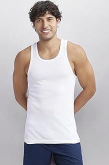 9922 Men's Super Combed Cotton Rib Slim Fit Racer Back Styling Round Neck Gym Vest