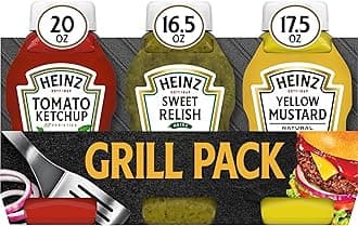 Tomato Ketchup, Sweet Relish & Yellow Mustard Grill Pack, 3 ct Pack