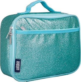 Wildkin Lunch Box Girls, Polyester, Blue Glitter