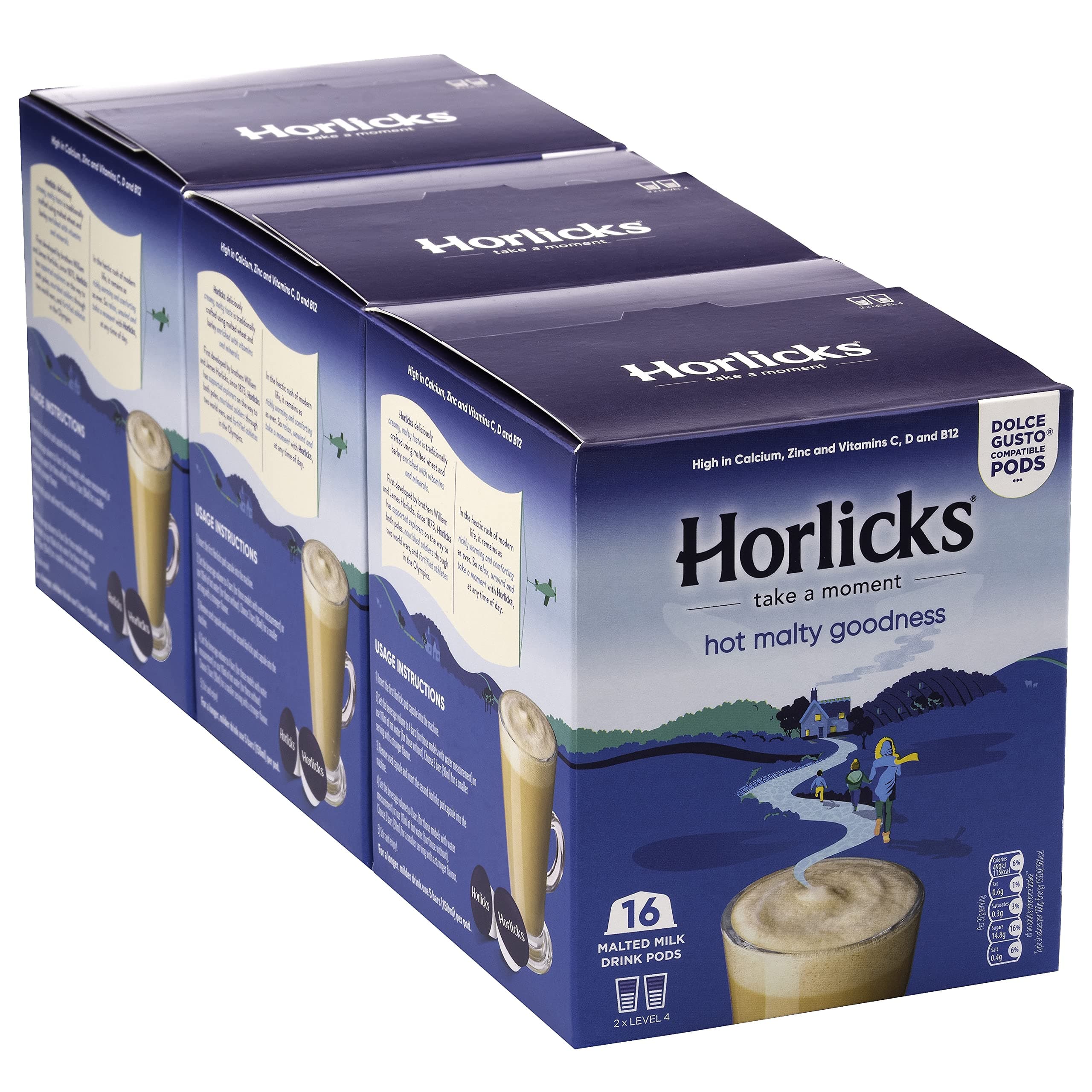 Horlicks Dolce Gusto Compatible Pods (Original, 48 Pods)