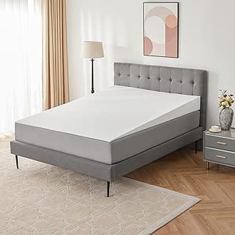 Mattress Wedge Only, 7-Inch Full Inclined Bed Wedge Mattress Topper for Acid Reflux, GERD, Neck & Back Pain, Snoring, Adjustable Elevator Under Mattress Support for Bedroom
