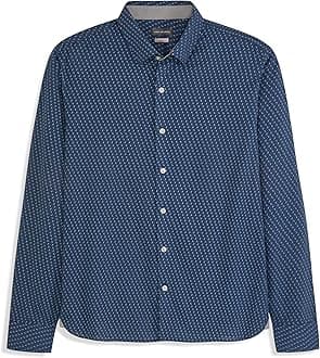 Van Heusen Men's Wrinkle Free Long Sleeve Button Down Shirt, Slim Fit, Comfortable Stretch Fabric