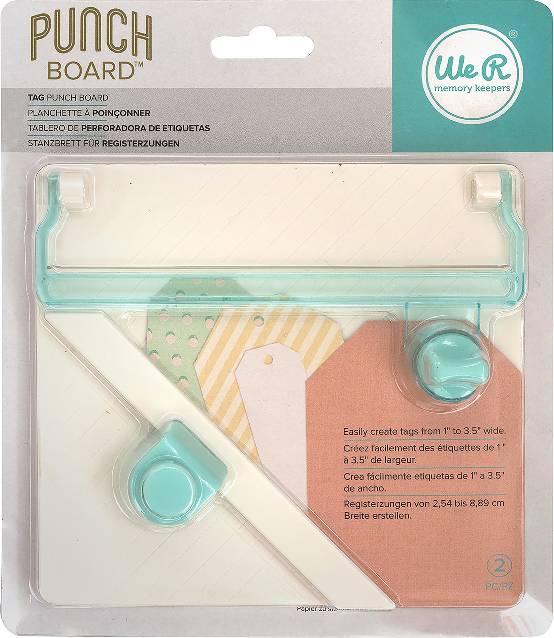 We R Memory Keepers 660248 Punch Board, Off White