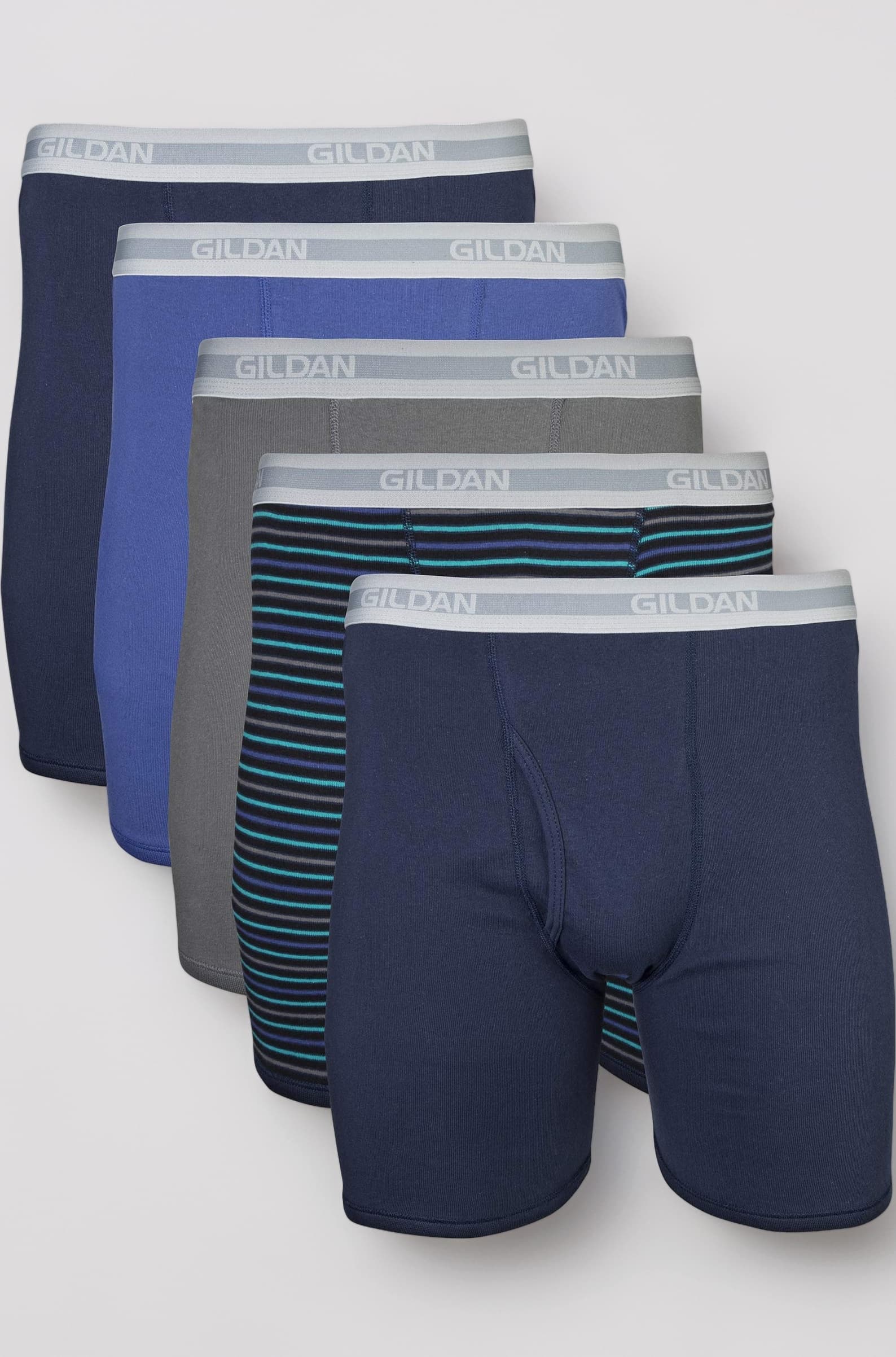 Gildan Men's Regular Leg Boxer Brief Multipack