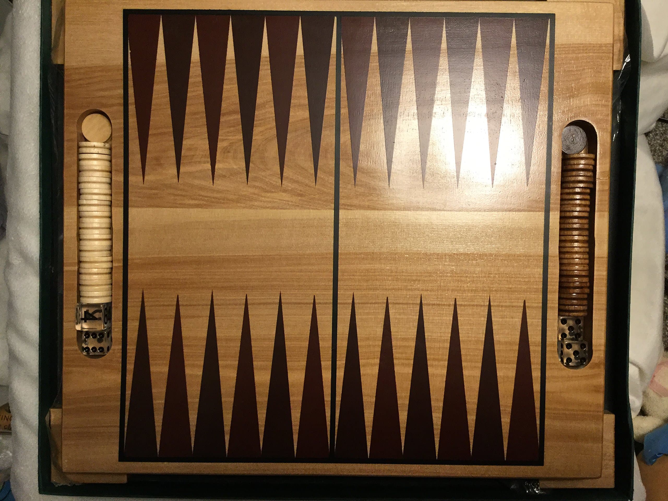 Wood Backgammon Game