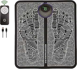 EMS Foot Massager - Electrical Muscle Stimulation for Pain Relief and Improve Circulation- Relax Your Feet with Rechargeable Foot Massager