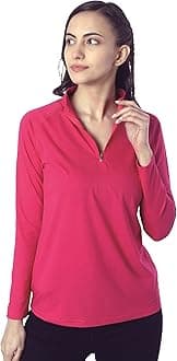 London Hills Women's Long Sleeve 1/4 Zip T-Shirts Lightweight Pullover Cotton Quick Dry Workout Hiking Athletic Shirts Moisture Wicking