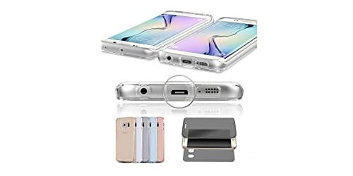 Ultra Slim Shockproof 360° Protective Front and Back Full Body Tpu Silicon Gel Case Cover by iJQ (Samsung Galaxy S7 Edge)