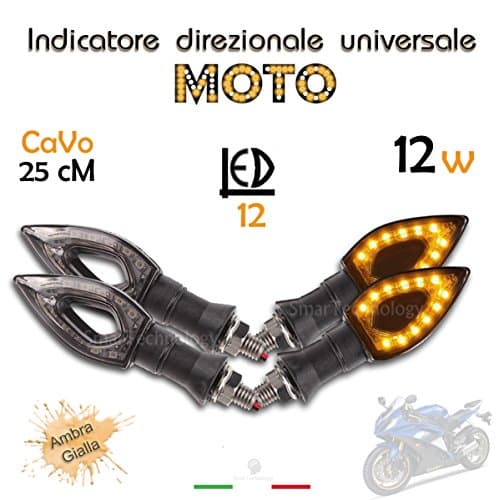 4 Direction Indicators Universal Four Arrows For Moto 12 1 W LED Flashing Light – Amber Yellow Orange