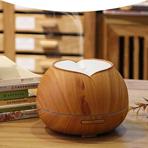 alikey 7 Colour LED Cool Mist Aroma Ultrasonic Aromatherapy Diffuser Aroma Diffuser Air Humidifier – Auto Power Off 400ml, white