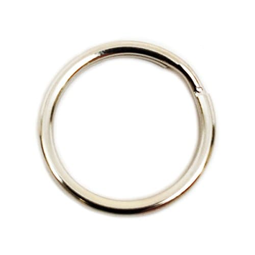 Dog Tag Split Ring Connectors 16MM - Nickel (Quantity 65)