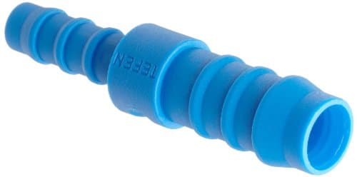 Tefen Nylon 66 Hose Fitting, Coupling, Blue, 16 mm x 12 mm Hose ID (Pack of 10)