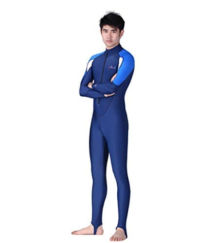 Men One Piece Rush Guard Diving Suit Dive Skin Without Hat (L)