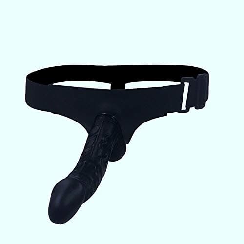 Gseeo Adjustable Leather Strap On Harness Pants Color Black