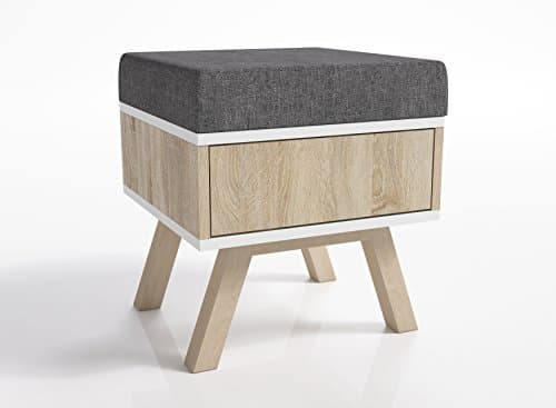 Ottoman Bench Seater Storage Footstool Versatile Space-saving Nordic Modern Style Malmo (400x400x420mm)
