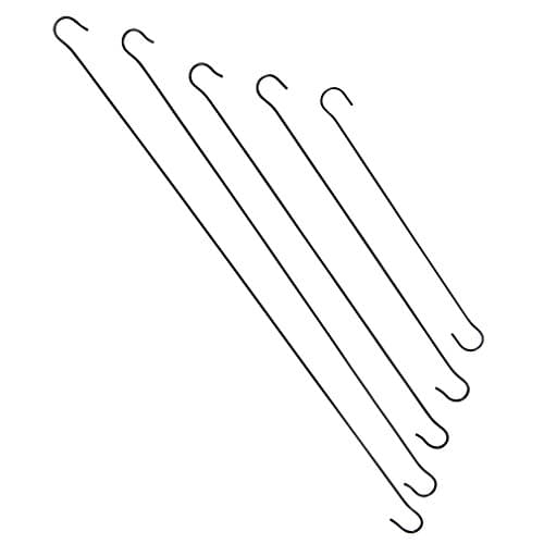 Evelots5 Pack Metal Tree Branch Garden S Hook Hangers, Sizes 11 to 24 Inches, for Bird Feeders/Hanging Planters/Windchimes