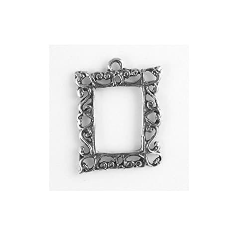 Sterling Silver Simple Picture Frame Charm Item #1241